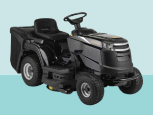 Tracteur tondeuse à gazon de 98cm avec transmission manuelle, moteur Alpina 352cc OHV et plateau de coupe à éjection latérale – Alpina