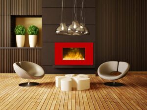 Chemin'Arte 105 Red Line Cheminée électrique 2000 W 90x56cm