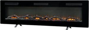 DIMPLEX Sierra Cheminée Électrique 72"/1828cm, 1300/1600w: Au Sol Cheminée, Montage Mural Cheminée, Encastrable Cheminée, Contrôle des Smartphones, Effet Flamme 8 Couleurs,...