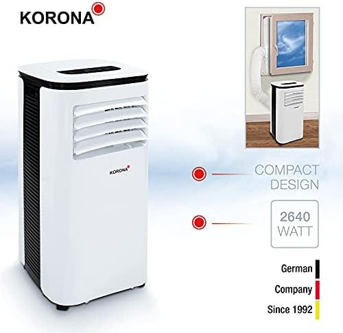Korona 82001 Climatiseur mobile Iceberg 9.0 ECO | 9000 BTU/h | Monobloc 3en1 - Refroidisseur, déshumidificateur, ventilateur | Avec tuyau d'évacuation d'air pour la fenêtre |... – Image 2