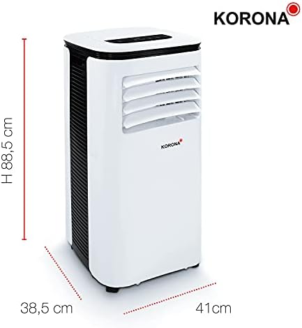 Korona 82001 Climatiseur mobile Iceberg 9.0 ECO | 9000 BTU/h | Monobloc 3en1 - Refroidisseur, déshumidificateur, ventilateur | Avec tuyau d'évacuation d'air pour la fenêtre |... – Image 6